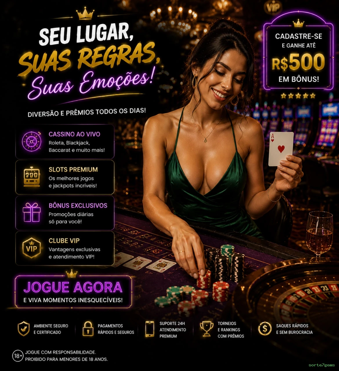 Jogos com dublagem PT-BR no sorte7gems — imersão total