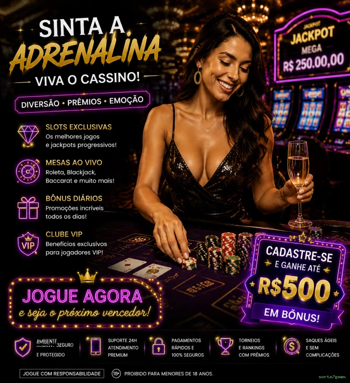 Poker no sorte7gems: experiência segura no Brasil